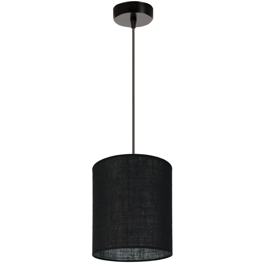 Brilagi - Kattokruunu johdossa TUBES 1xE27/15W/230V halkaisija 20 cm musta