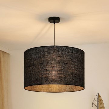 Brilagi - Kattokruunu johdossa TUBES ROLLER 1xE27/15W/230V halkaisija 50 cm musta