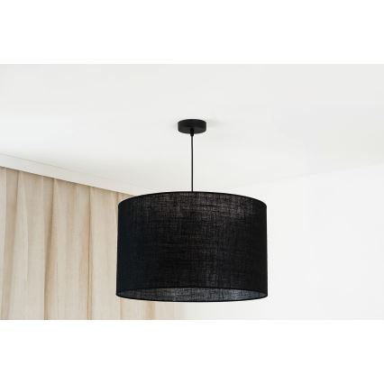 Brilagi - Kattokruunu johdossa TUBES ROLLER 1xE27/15W/230V halkaisija 50 cm musta