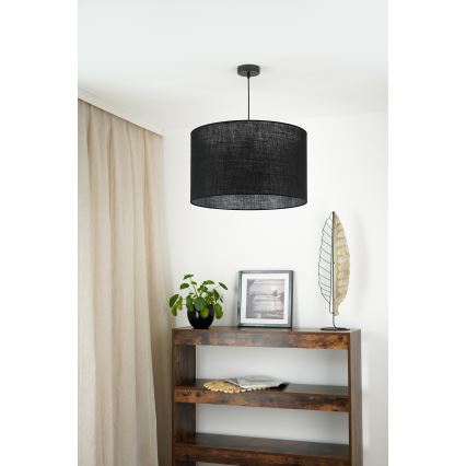 Brilagi - Kattokruunu johdossa TUBES ROLLER 1xE27/15W/230V halkaisija 50 cm musta