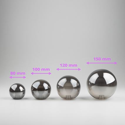 Brilagi - Kattokruunun, seinävalaisimen ja lampun vaihtolasi MISTEL, MILLA halkaisija 15 cm savuinen