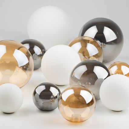 Brilagi - Kattokruunun, seinävalaisimen ja lampun vaihtolasi MISTEL, MILLA halkaisija 15 cm savuinen