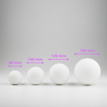 Brilagi - Kattokruunun, seinävalaisimen ja lampun vaihtolasi MISTEL, MILLA halkaisija 15 cm valkoinen