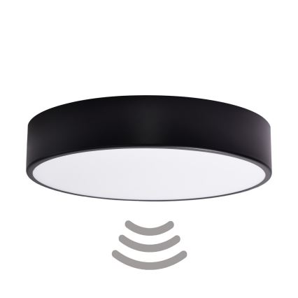 Brilagi - Kattovalaisin anturilla CLARE 3xE27/24W/230V halkaisija 40 cm musta