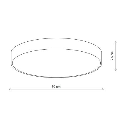 Brilagi - Kattovalaisin anturilla CLARE 5xE27/24W/230V halkaisija 60 cm beige