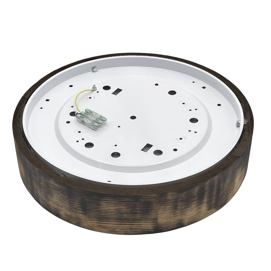 Brilagi - Kattovalaisin CARVALHO SMOKEY 2xE27/60W/230V tammi Ø 37,5 cm