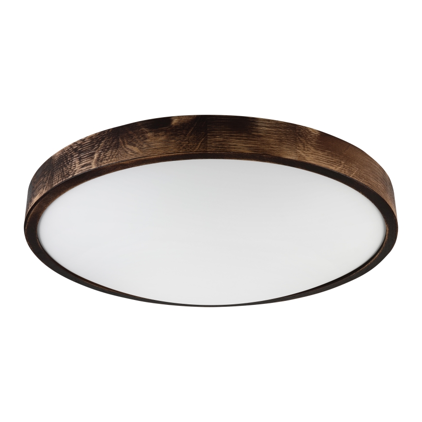 Brilagi - Kattovalaisin CARVALHO SMOKEY 3xE27/60W/230V tammi halkaisija 47,5 cm