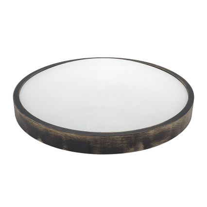 Brilagi - Kattovalaisin CARVALHO SMOKEY 3xE27/60W/230V tammi halkaisija 47,5 cm