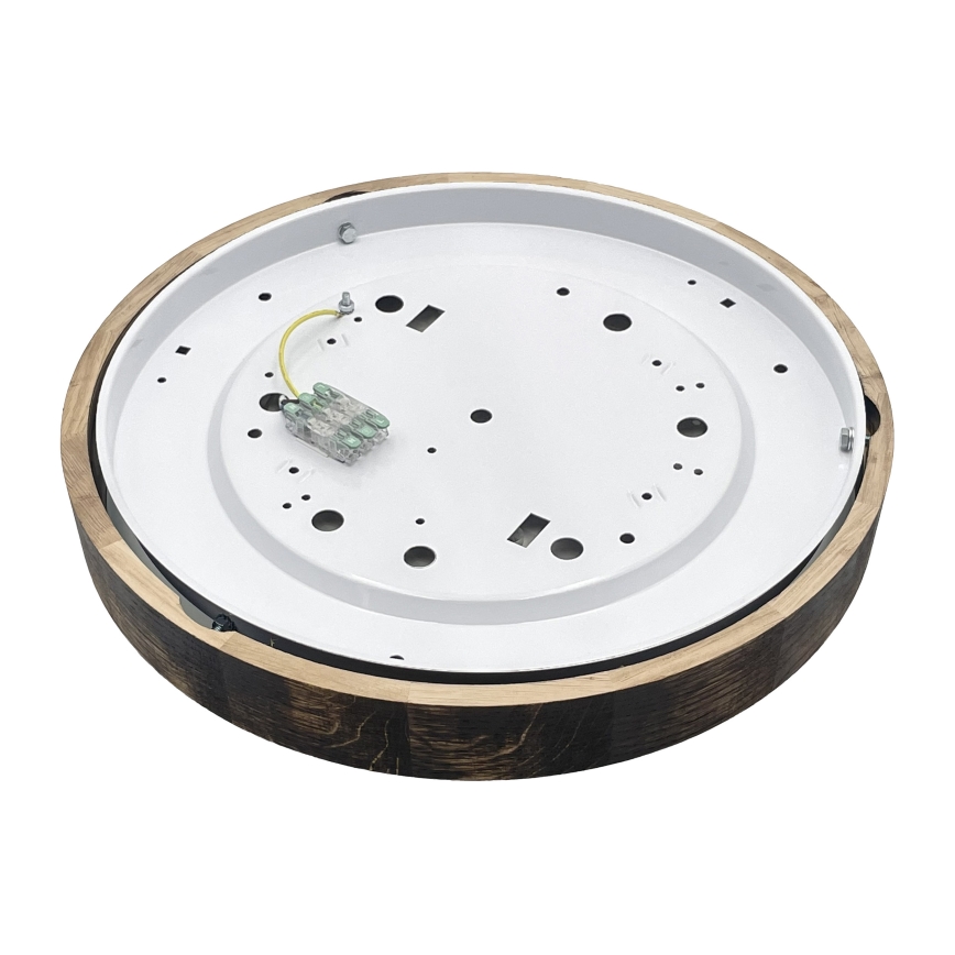 Brilagi - Kattovalaisin CARVALHO SMOKEY 3xE27/60W/230V tammi halkaisija 47,5 cm