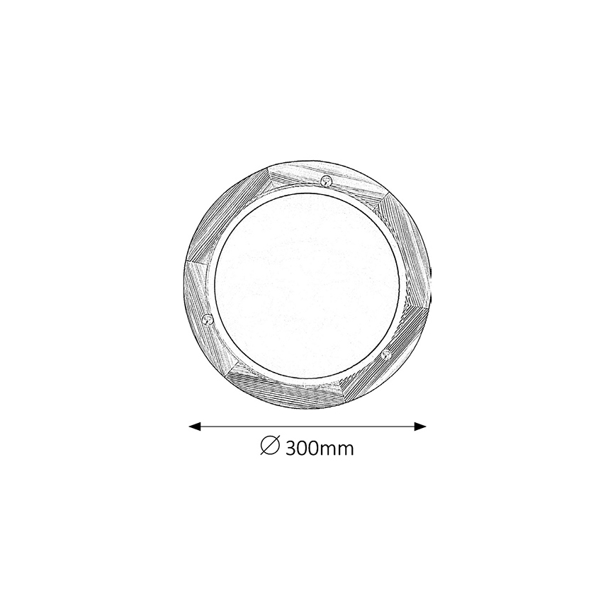 Brilagi - Kattovalaisin ORBIS 1xE27/60W/230V halkaisija 30 cm mänty