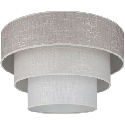 Brilagi - Kattovalo ALASKA LUNETA 1xE27/15W/230V halkaisija 45 cm harmaa/kerma