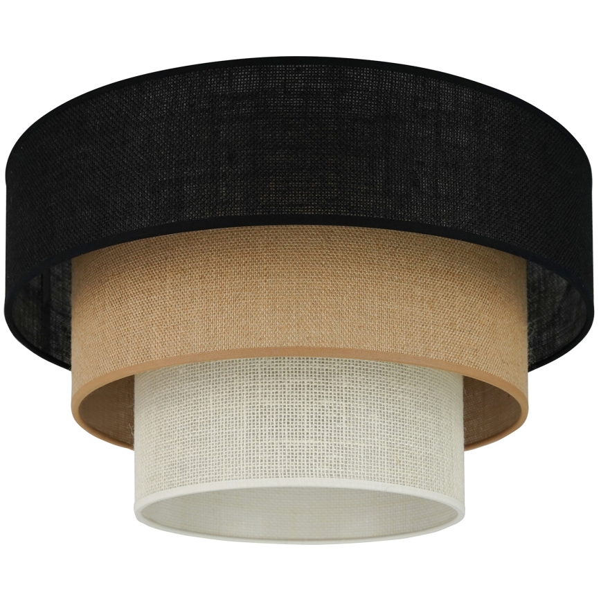 Brilagi - Kattovalo ASPEN LUNETA 1xE27/15W/230V halkaisija 45 cm musta/beige/kerma