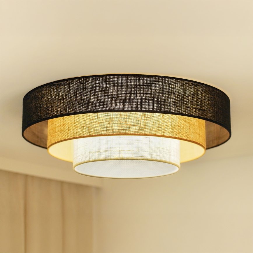 Brilagi - Kattovalo ASPEN LUNETA LED/12W/230V halkaisija 60 cm 3000K/4000K/6400K musta/beige/kerma