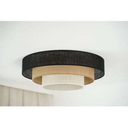 Brilagi - Kattovalo ASPEN LUNETA LED/12W/230V halkaisija 60 cm 3000K/4000K/6400K musta/beige/kerma