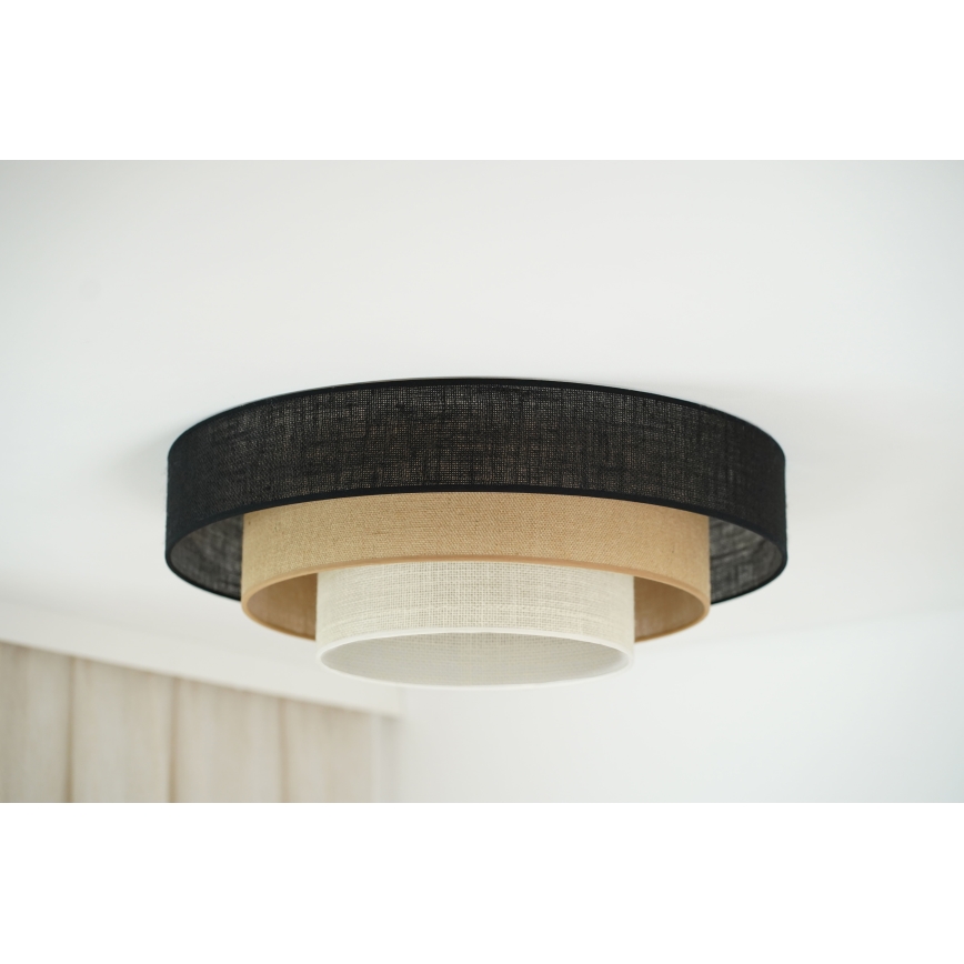 Brilagi - Kattovalo ASPEN LUNETA LED/12W/230V halkaisija 60 cm 3000K/4000K/6400K musta/beige/kerma