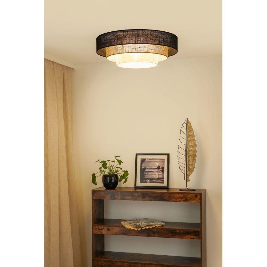 Brilagi - Kattovalo ASPEN LUNETA LED/12W/230V halkaisija 60 cm 3000K/4000K/6400K musta/beige/kerma