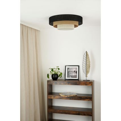 Brilagi - Kattovalo ASPEN LUNETA LED/12W/230V halkaisija 60 cm 3000K/4000K/6400K musta/beige/kerma