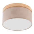 Brilagi - Kattovalo BELLADONNA 1xE27/15W/230V beige/mänty