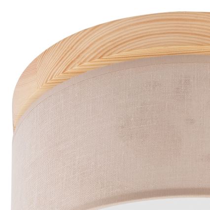 Brilagi - Kattovalo BELLADONNA 1xE27/15W/230V beige/mänty