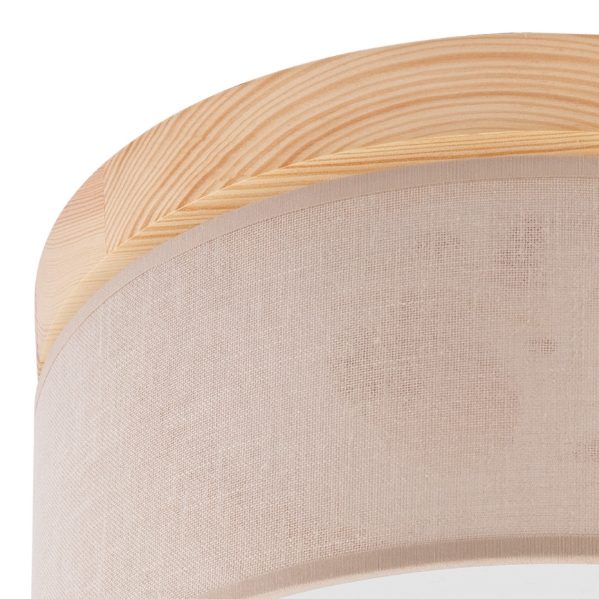 Brilagi - Kattovalo BELLADONNA 1xE27/15W/230V beige/mänty