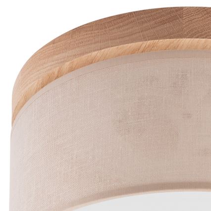 Brilagi - Kattovalo BELLADONNA 1xE27/15W/230V beige/tammi