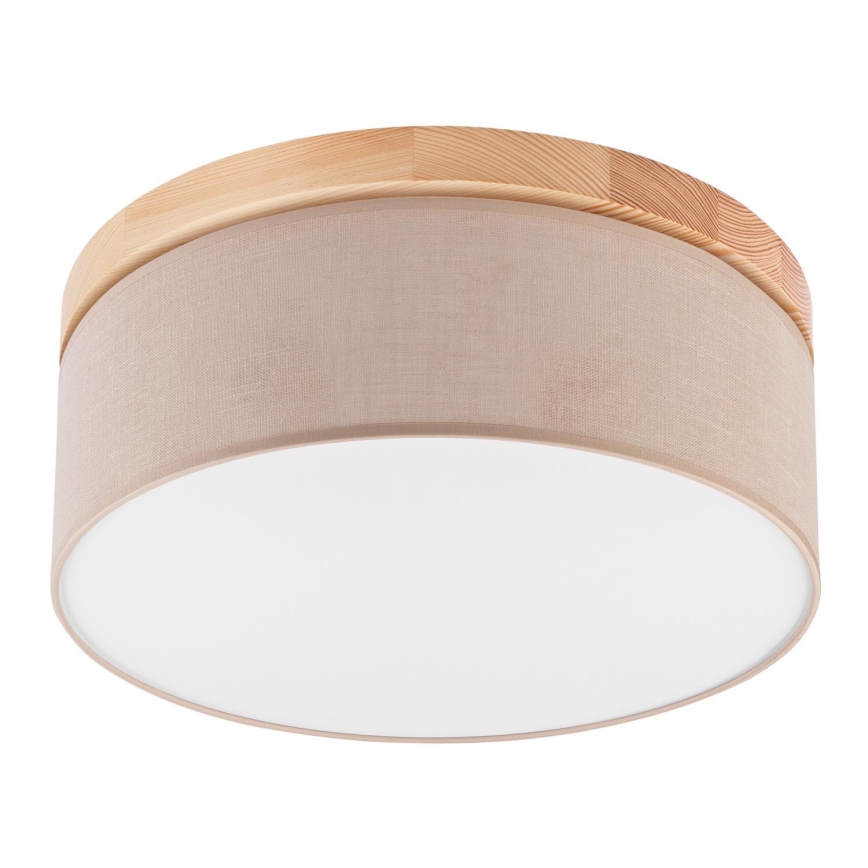 Brilagi - Kattovalo BELLADONNA 2xE27/15W/230V beige/mänty