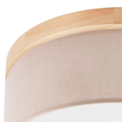 Brilagi - Kattovalo BELLADONNA 2xE27/15W/230V beige/mänty