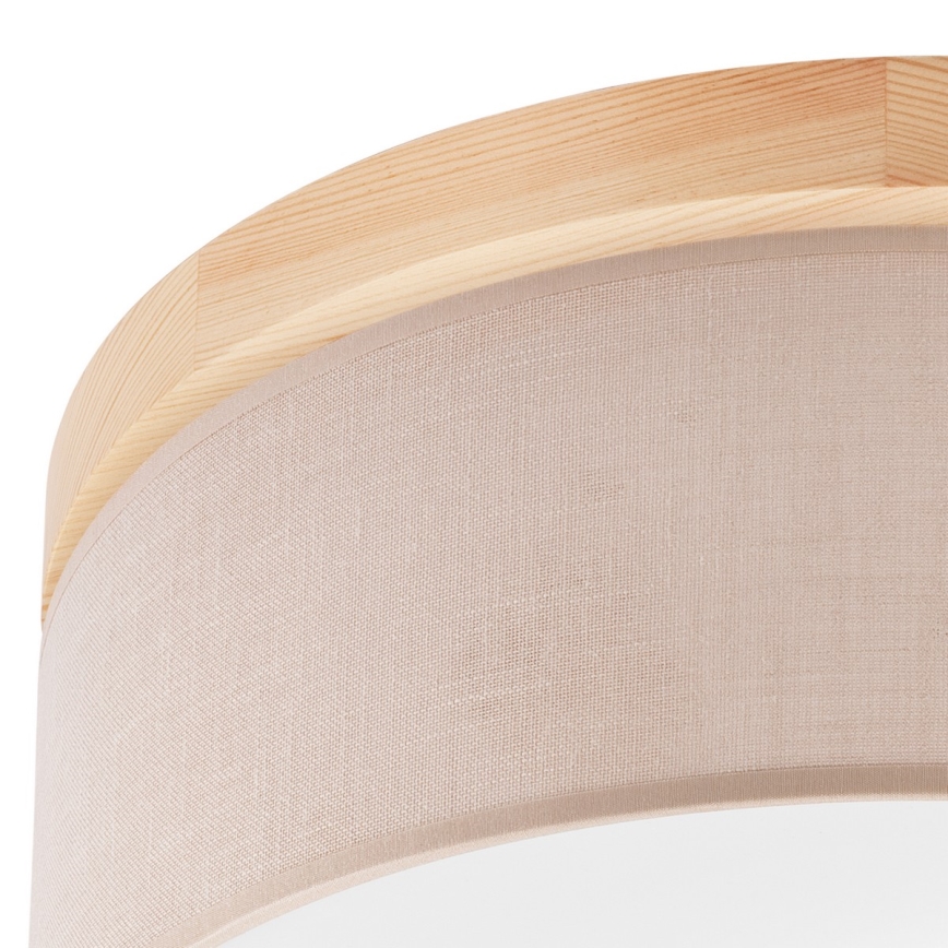 Brilagi - Kattovalo BELLADONNA 2xE27/15W/230V beige/mänty