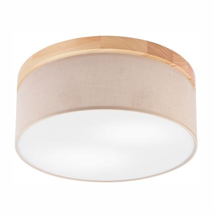 Brilagi - Kattovalo BELLADONNA 2xE27/15W/230V beige/mänty
