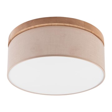 Brilagi - Kattovalo BELLADONNA 2xE27/15W/230V beige/tammi