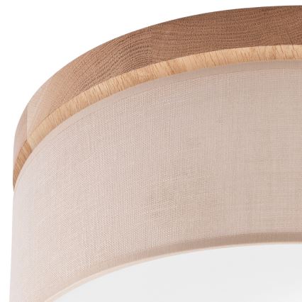 Brilagi - Kattovalo BELLADONNA 2xE27/15W/230V beige/tammi