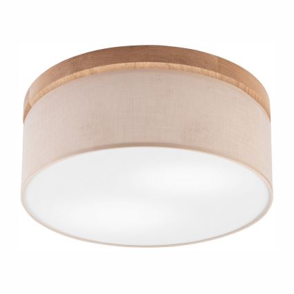 Brilagi - Kattovalo BELLADONNA 2xE27/15W/230V beige/tammi