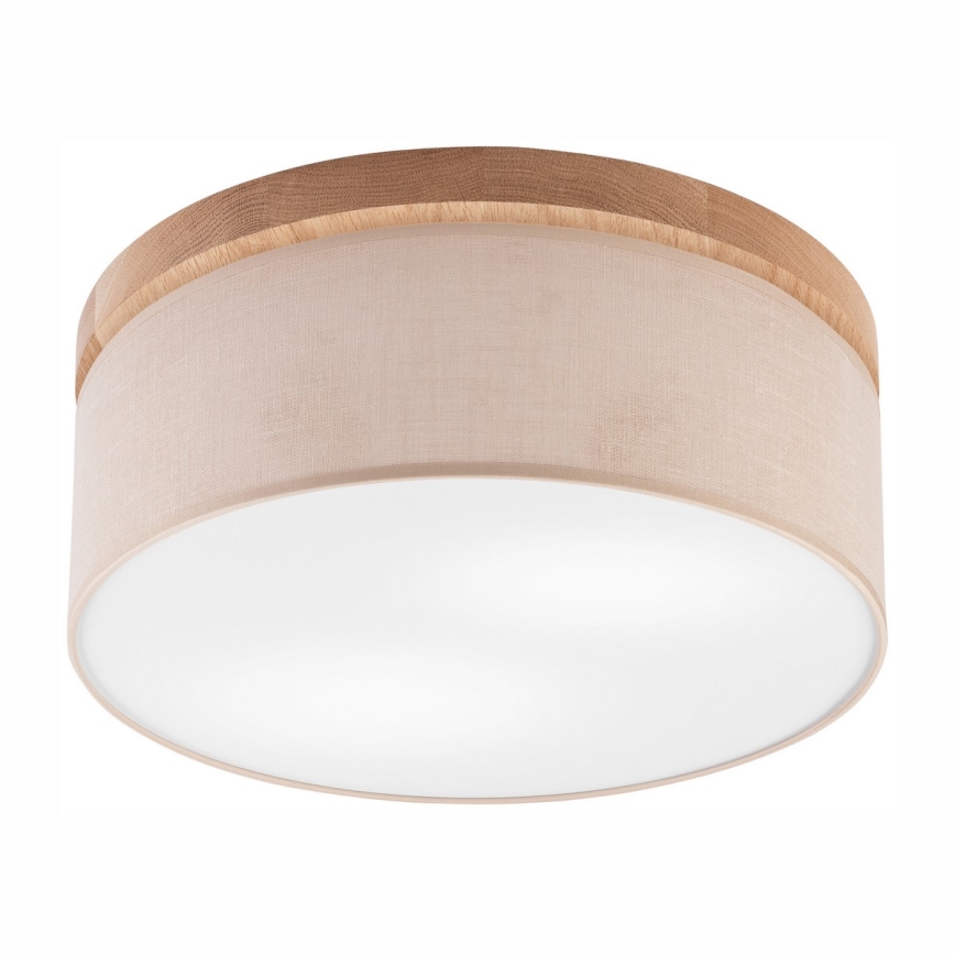 Brilagi - Kattovalo BELLADONNA 2xE27/15W/230V beige/tammi