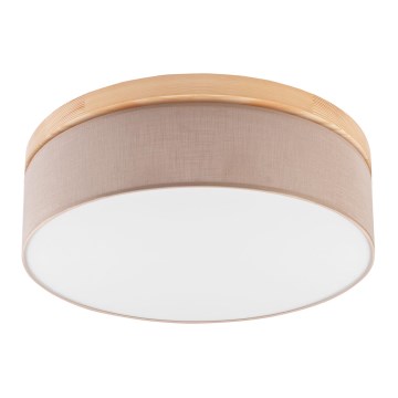 Brilagi - Kattovalo BELLADONNA 3xE27/15W/230V beige/mänty