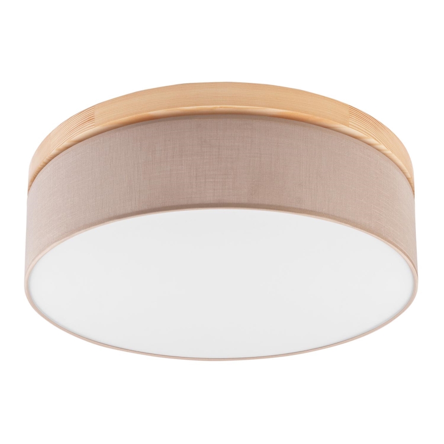 Brilagi - Kattovalo BELLADONNA 3xE27/15W/230V beige/mänty