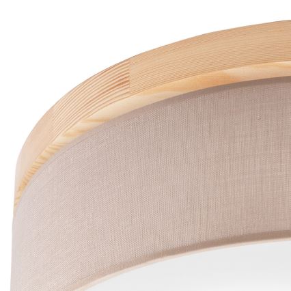Brilagi - Kattovalo BELLADONNA 3xE27/15W/230V beige/mänty