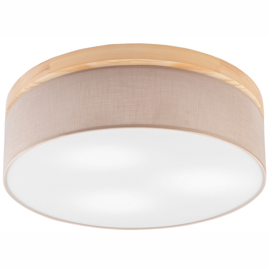 Brilagi - Kattovalo BELLADONNA 3xE27/15W/230V beige/mänty
