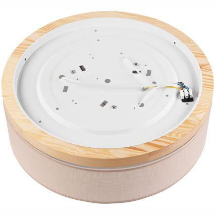 Brilagi - Kattovalo BELLADONNA 3xE27/15W/230V beige/mänty