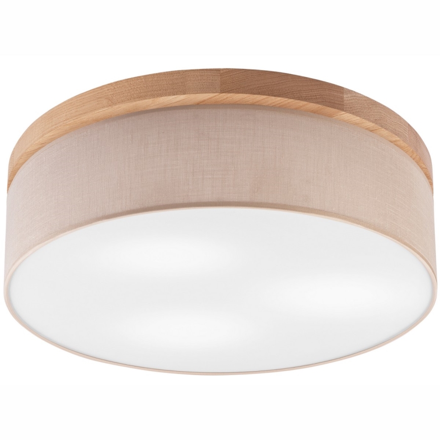 Brilagi - Kattovalo BELLADONNA 3xE27/15W/230V beige/tammi