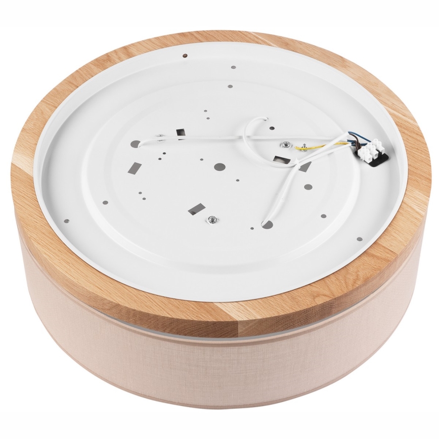 Brilagi - Kattovalo BELLADONNA 3xE27/15W/230V beige/tammi