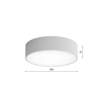 Brilagi - Kattovalo CLARE 2xE27/24W/230V halkaisija 30 cm harmaa