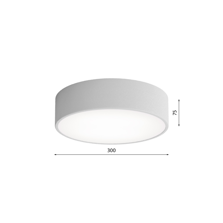 Brilagi - Kattovalo CLARE 2xE27/24W/230V halkaisija 30 cm harmaa