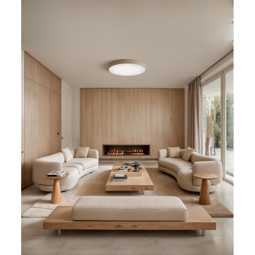 Brilagi - Kattovalo CLARE 5xE27/24W/230V halkaisija 60 cm beige