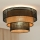 Brilagi - Kattovalo DAKOTA LUNETA 1xE27/15W/230V halkaisija 45 cm musta/beige