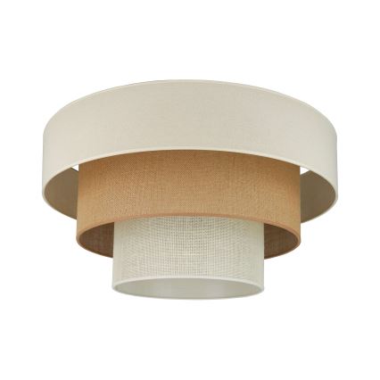 Brilagi-Kattovalo DENVER LUNETA 1xE27/15W/230V halkaisija 45 beige/ruskea/kerma
