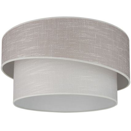 Brilagi - Kattovalo DOVER SHINE 1xE27/15W/230V halkaisija 50 cm harmaa/kerma
