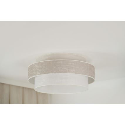 Brilagi - Kattovalo DOVER SPACE LED/12W/230V halkaisija 50 cm 3000K/4000K/6400K harmaa/kerma