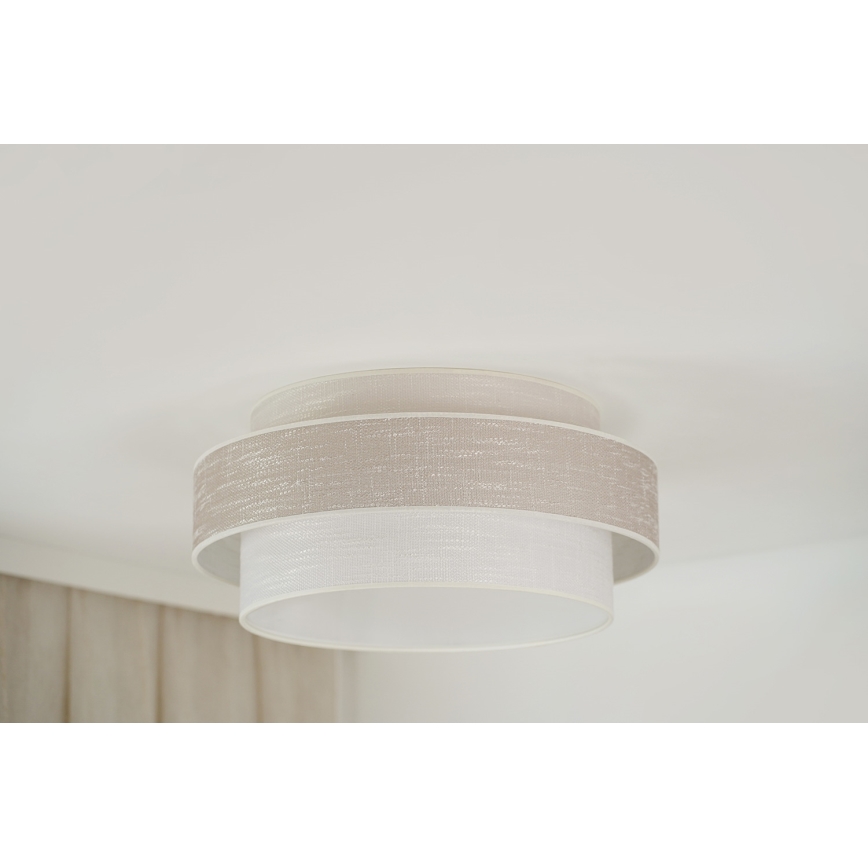 Brilagi - Kattovalo DOVER SPACE LED/12W/230V halkaisija 50 cm 3000K/4000K/6400K harmaa/kerma