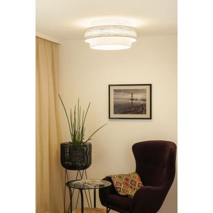 Brilagi - Kattovalo DOVER SPACE LED/12W/230V halkaisija 50 cm 3000K/4000K/6400K harmaa/kerma