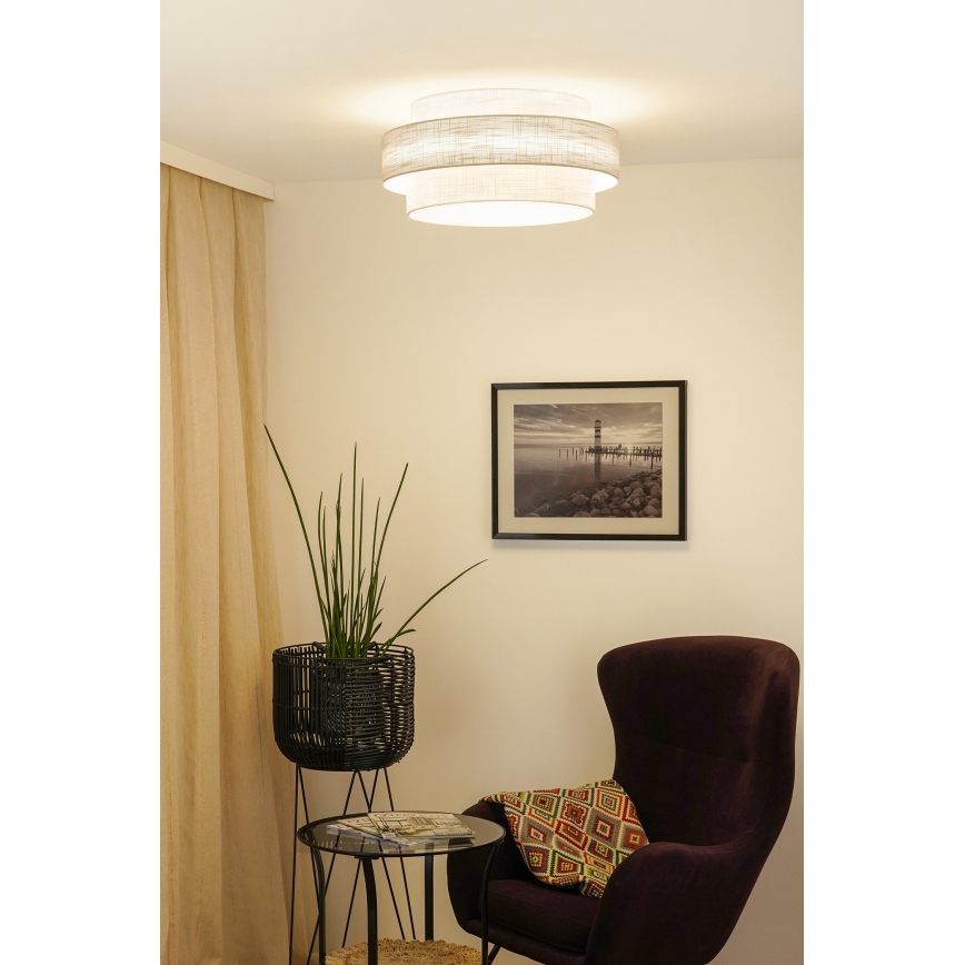 Brilagi - Kattovalo DOVER SPACE LED/12W/230V halkaisija 50 cm 3000K/4000K/6400K harmaa/kerma